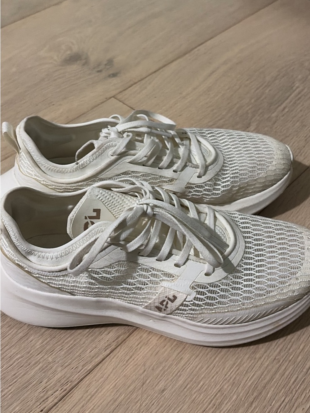 APL Women's White Mesh Running Sneakers
